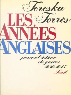 cover image of Les années anglaises
